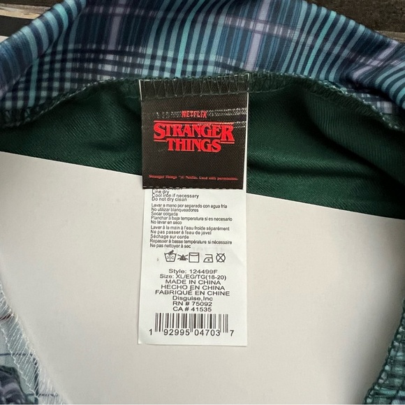 Disguise Stranger Things Adult Deluxe Video Stop Robin S4 Costume size XL 18-20 - Picture 2 of 11